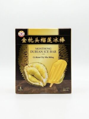 JJC - FROZEN MONTHONG DURIAN ICE BAR 5PCS - 300G (KEM SẦU RIÊNG MONTHONG)