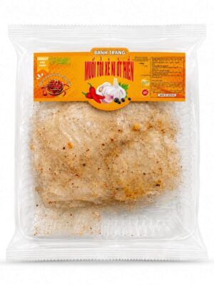 DFF FOOD - VIETNAMESE GARLIC SALT RICE PAPER SNACK 100G (BÁNH TRÁNG MUỐI TỎI XÌ KEN ỚT HIỂM)