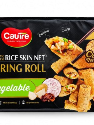 CAU TRE - FROZEN AUTHENTIC VIETNAMESE RICE SKIN NET SPRING ROLL VEGETABLE 480G (CHẢ GIÒ CHAY KHOAI MÔN)