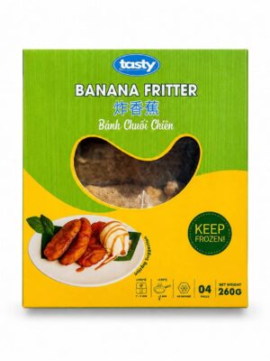 TASTY - FROZEN BANANA FRITTER 4 PAC - 260G (BÁNH CHUỐI CHIÊN)