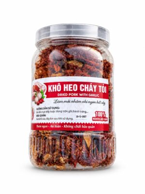 ELBE FOODIE - GARLIC FLAVOURED DRIED PORK 500G (KHÔ HEO CHÁY TỎI)